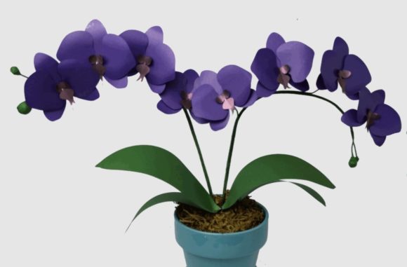 3D Paper Orchid