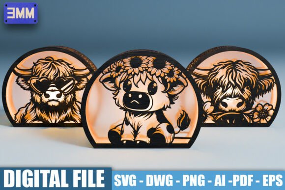 Bringing Whimsy Home: The Ultimate Guide to 3D Cute Highland Cow Lantern Laser Cut Files