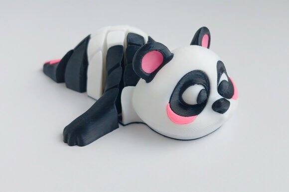 🐼 Cute Articulated Panda 3D Print Model