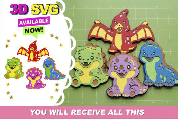 Gummy Dinosaurs 3D SVG: Strategic Asset for High-Impact Party Branding