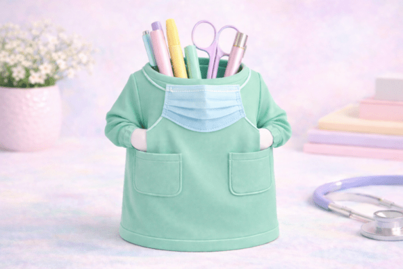 Surgical Scrubs Pen Holder STL for Easy 3D Printing