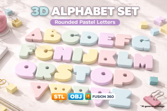 The Evolution of Custom Branding: Leveraging the Alphabet Set – Rounded Hanging Letters 3D Model for 3D Print in Modern Design Workflows