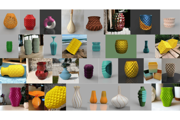 Ultimate Mega 100 Vase Pack 3D Models for 3D Printing