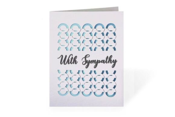 With Sympathy 3D Fold and Tuck Card SVG